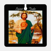 Saint Jude afbeelding en gebed Metalen Ornament (Voorkant)