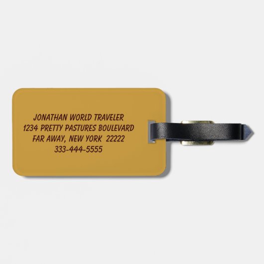 Saint Jude Bagagelabel (Achterkant horizontaal)