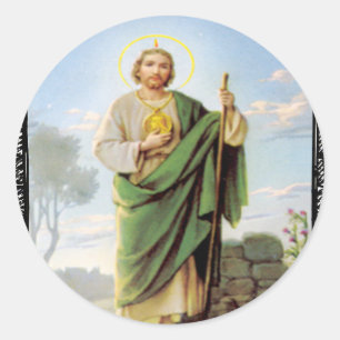 SAINT JUDE CATHOLIC 09 PRODUCTEN RONDE STICKER