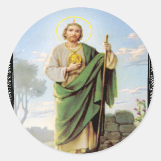SAINT JUDE CATHOLIC 09  PRODUCTEN RONDE STICKER