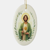 Saint Jude Catholic Devotional Keramisch Ornament (Rechts)