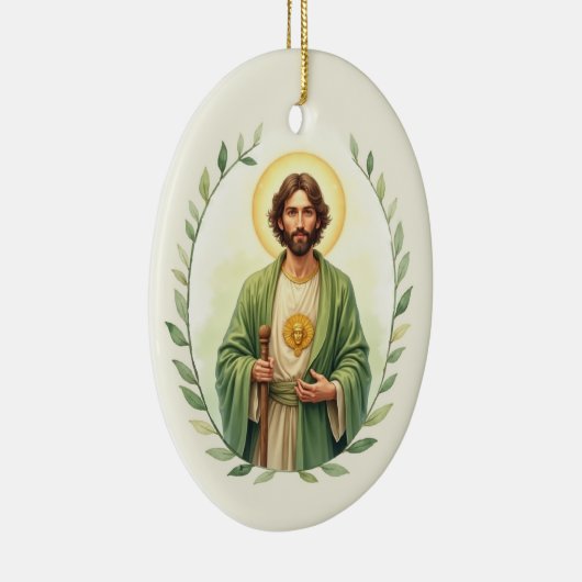 Saint Jude Catholic Devotional Keramisch Ornament (Rechts)