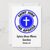 Saint Jude de Apostle Invite Kaart (Voorkant)