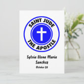 Saint Jude de Apostle Invite Kaart (Staand voorkant)