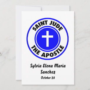 Saint Jude de Apostle Invite Kaart