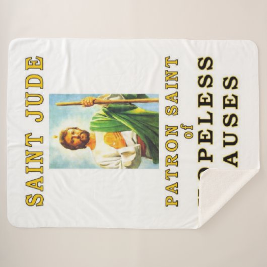 SAINT JUDE SHERPA DEKEN (Voorkant (horizontaal))