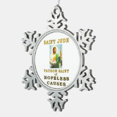 SAINT JUDE TIN SNEEUWVLOK ORNAMENT (Rechts)
