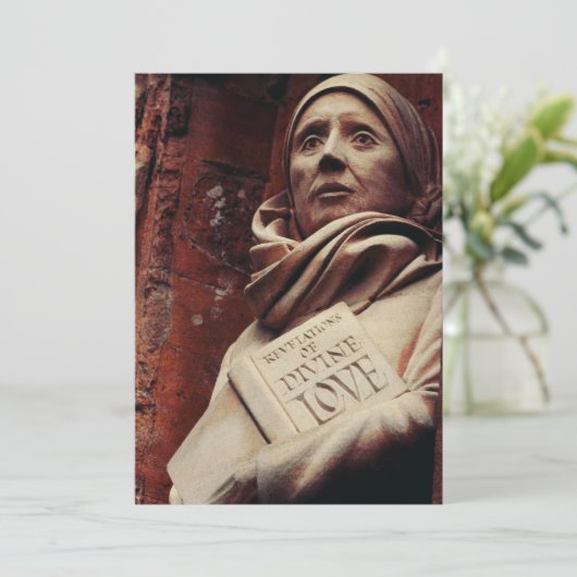 Saint Julian of Norwich Feestdagenkaart (Staand voorkant)