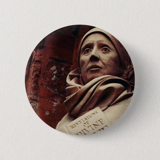 Saint Julian of Norwich Ronde Button 5,7 Cm (Voorkant)