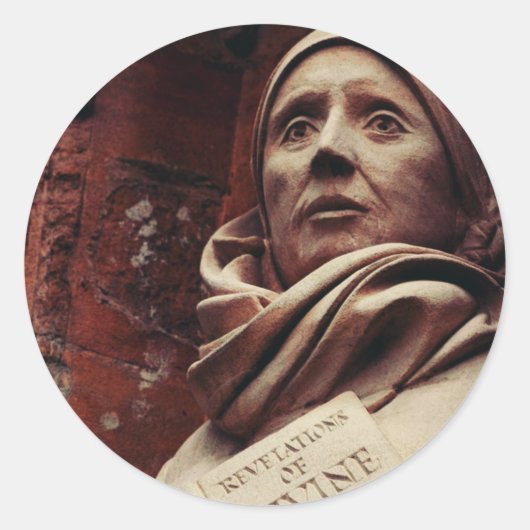 Saint Julian of Norwich Ronde Sticker (Voorkant)