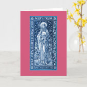 Saint Juliana Falconieri Wenskaart Kaart (Gele Bloem)