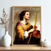 Saint Justa door Murillo-Poster Poster