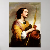 Saint Justa door Murillo-Poster Poster (Voorkant)