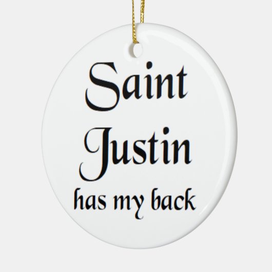 saint justin keramisch ornament (Links)