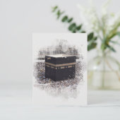 Saint Kaaba, Masjid Al Haram, waterverf illustrati Briefkaart (Staand voorkant)