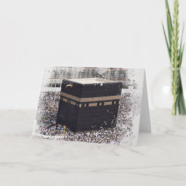 Saint Kaaba, Masjid Al Haram, waterverf illustrati Kaart