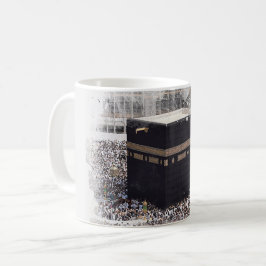 Saint Kaaba, Masjid Al Haram, waterverf illustrati Koffiemok