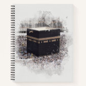 Saint Kaaba, Masjid Al Haram, waterverf illustrati Notitieboek (Voorkant)