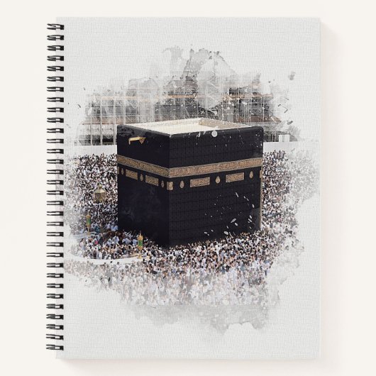 Saint Kaaba, Masjid Al Haram, waterverf illustrati Notitieboek (Voorkant)