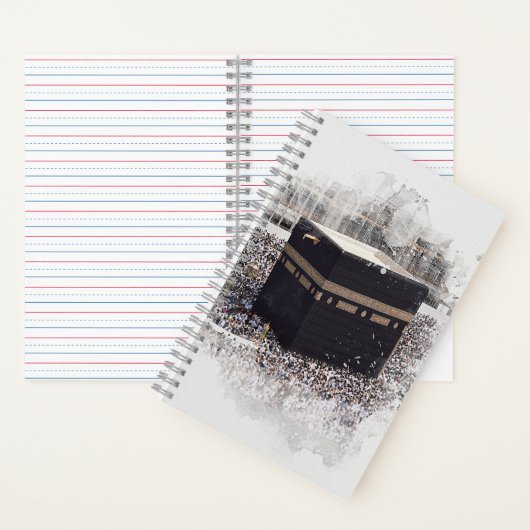 Saint Kaaba, Masjid Al Haram, waterverf illustrati Notitieboek (Binnen)