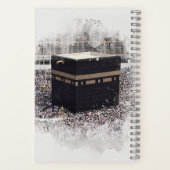 Saint Kaaba, Masjid Al Haram, waterverf illustrati Notitieboek (Achterkant)