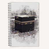 Saint Kaaba, Masjid Al Haram, waterverf illustrati Notitieboek (Voorkant)