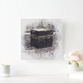 Saint Kaaba, Masjid Al Haram, waterverf illustrati Vierkante Klok (Huis)