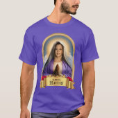 Saint Kamala Harris Devotionele Gebedskaars T-shirt (Voorkant)