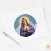Saint Kamala Harris Gebedskaars Ronde Sticker (Envelop)