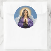 Saint Kamala Harris Gebedskaars Ronde Sticker (Tas)
