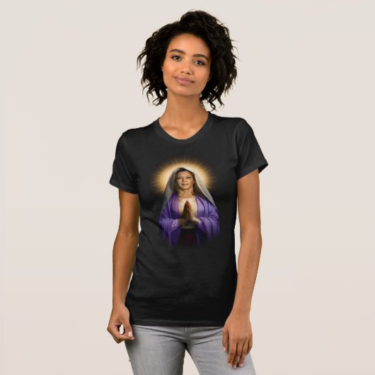 Saint Kamala Harris Gebedskaars T-shirt (Voorkant volledig)