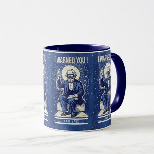 Saint Karl Marx westerne kerkstijl icoon Mok (Voorkant rechts)