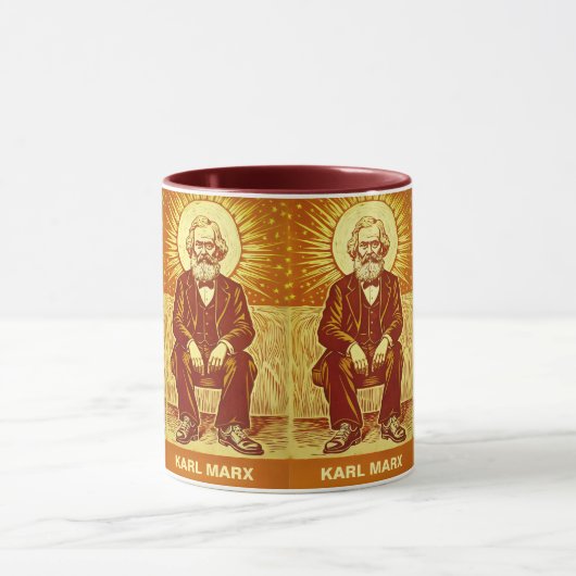 Saint Karl Marx westerne kerkstijl icoon Mok (Midden)