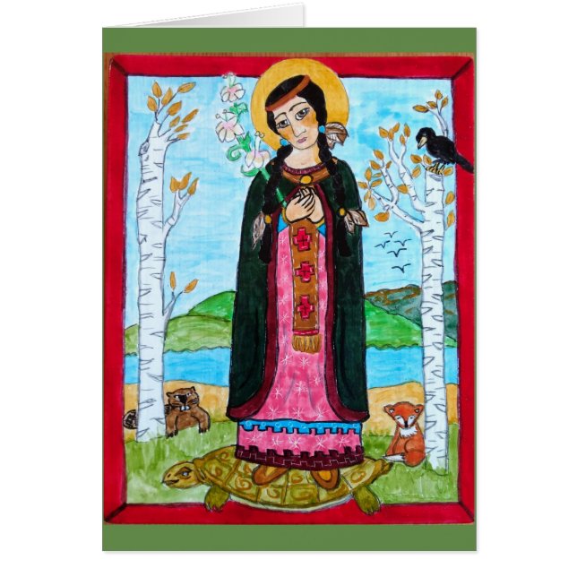 Saint Kateri Tekakwith - (Voorkant)