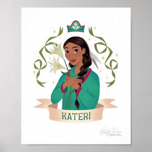 Saint Kateri Tekakwitha Art Print (Voorkant)