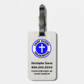 Saint Kateri Tekakwitha Bagagelabel (Achterkant verticaal)