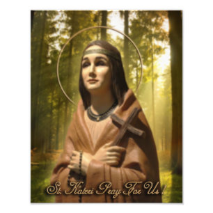 Saint Kateri Tekakwitha Foto Afdruk