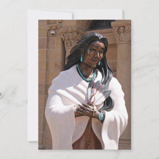 Saint Kateri Tekakwitha Kaart (Voorkant)