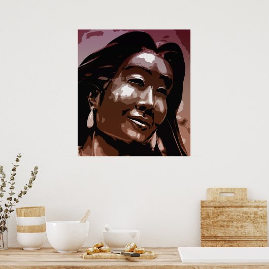 Saint Kateri Tekakwitha vectorkunst Poster (Keuken)