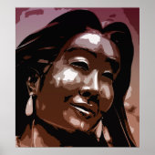 Saint Kateri Tekakwitha vectorkunst Poster (Voorkant)