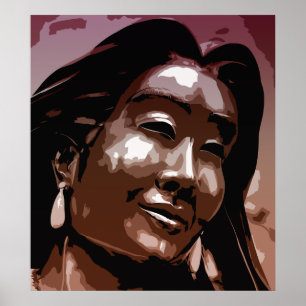 Saint Kateri Tekakwitha vectorkunst Poster