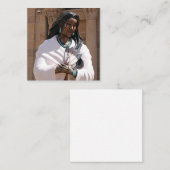 Saint Kateri Tekakwitha Vierkante Visitekaartje (Voorkant / Achterkant)