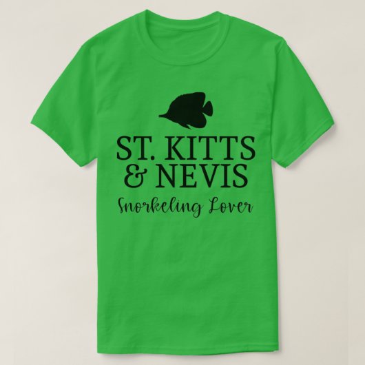 Saint Kitts amp Nevis Snorkeling Lover T-shirt (Design voorkant)