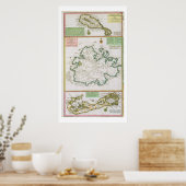 Saint Kitts, Antigua en Bermuda, detail van een ka Poster (Keuken)