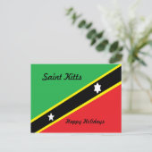 Saint kitts briefkaart-prettige feestdagen (Staand voorkant)