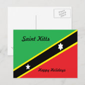 Saint kitts briefkaart-prettige feestdagen (Voorkant / Achterkant)
