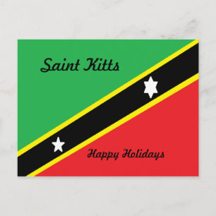 Saint kitts briefkaart-prettige feestdagen
