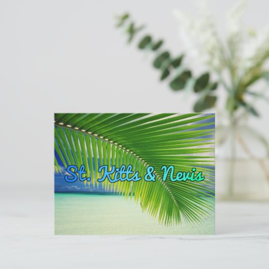 Saint Kitts en Nevis Briefkaart (Staand voorkant)