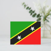 Saint Kitts en Nevis Briefkaart (Staand voorkant)
