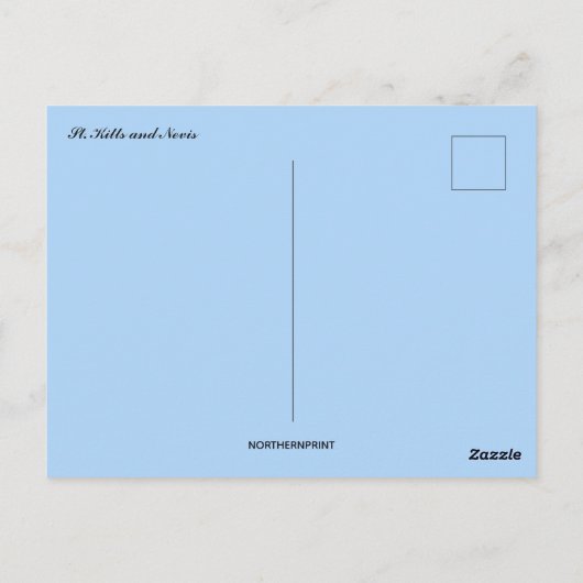 Saint Kitts en Nevis Briefkaart (Achterkant)